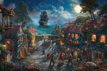 Thomas Kinkade œuvres - Pirates des CaraïbesThomas Kinkade